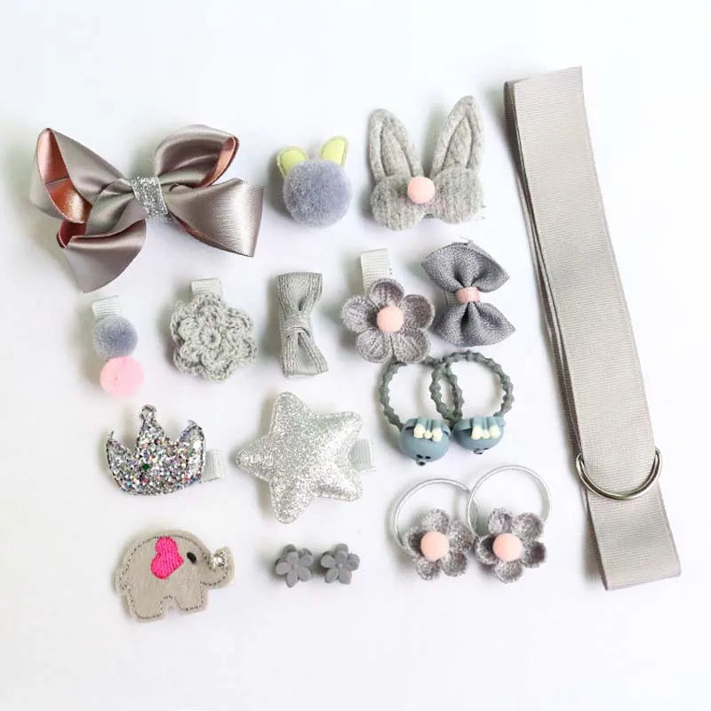 18-Piece Children's Hair Accessories Kit