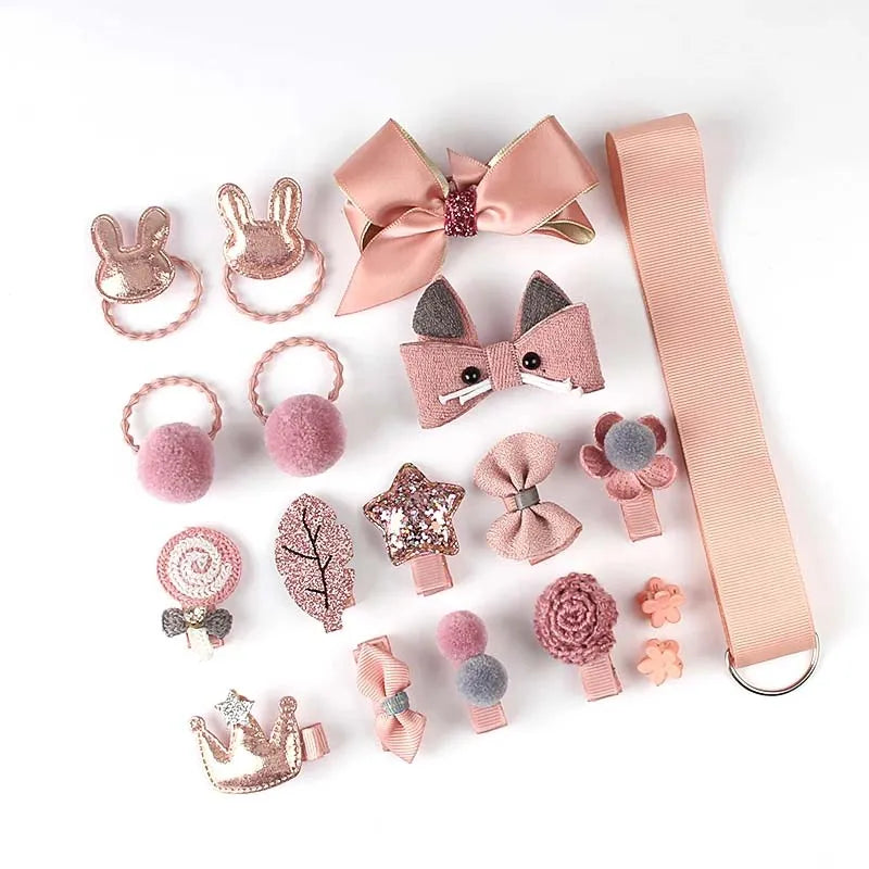 18-Piece Children's Hair Accessories Kit