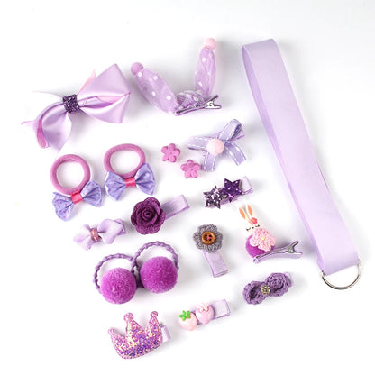 18-Piece Children's Hair Accessories Kit